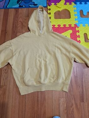 PINK Victoria's Secret Yellow Pullover Hoodie